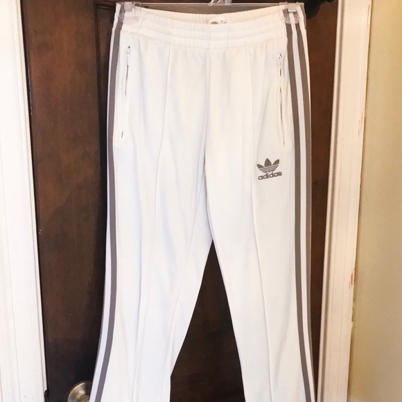 off white adidas pants